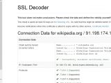 SSL Decoder report