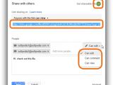 Configure sharing settings using Google Drive
