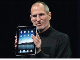 Jobs launching the first iPad