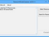 RansomNoteCleaner interface at first launch