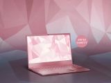 Pink Razer laptop