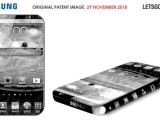 Samsung bezel-less smartphone patent drawings