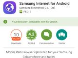 Samsung Internet for Android not compatible
