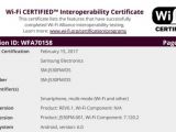WiFi certification for Galaxy J5 (2017)
