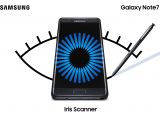 Samsung Galaxy Note 7 iris scanner