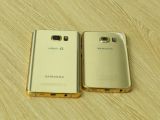 Samsung Galaxy Note5 and S6 edge+ in gold, side by side