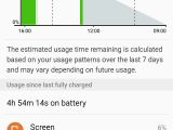 Android 5.1.1 battery usage app on Samsung Galaxy Note5