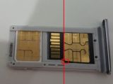 Three cards fit inside Galaxy S7 edge's SIM tray