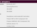 Samsung SM-G390F Wi-Fi certification