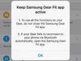 Samsung Gear Fit app on iOS