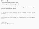 Changelog for the fifth update to the Galaxy S7 edge