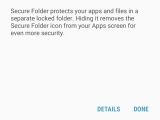 Secure Folder options