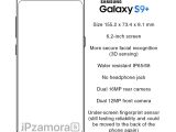 Alleged Samsung Galaxy S9 design and specs