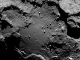 Close-up image of comet 67P/Churyumov-Gerasimenko