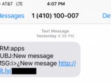 SMS spam received by users