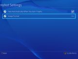 PS4 Firmware 3.00: Screenshot settings