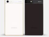 Sony Xperia W5+ with leather back