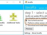 Follow these steps to update Java using JavaRa