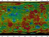 Color-coded map reveals landscapes on Ceres