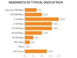 Bandwidth of typical DDoS attacks