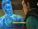 Rhys and Handsome Jack in Tales from the Borderlands