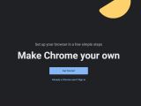 The new Google Chrome welcome experience