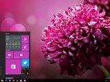 Windows 10 Start menu with acrylic