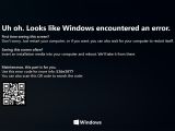 Windows 10 BSOD concept