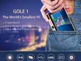 GOLE1 mini PC with 5-inch display
