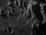 Closeup of the surface of the Moon