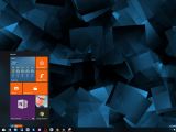 The Windows 10 desktop with a modern Start menu
