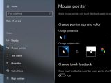 Mouse pointer settings in Windows 10