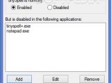 You can enable or disable the spell checking process for certain programs