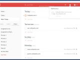 Todoist integrates with the Notification Center to display the alerts but you can also track them in the main window