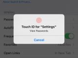 Touch ID in Settings