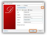 Edit PDF information before creating the files with doPDF