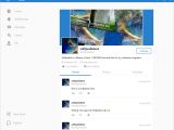 Twitter for Windows 10, viewing a user profile
