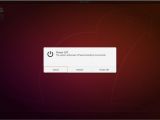 Ubuntu 18.10 with Yaru theme - shutdown dialog