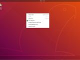 Ubuntu 18.10 with Yaru theme - right-click context menu