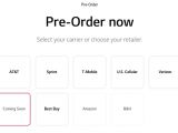 LG G6 pre-order page