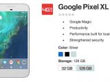 Google Pixel XL listing on Verizon