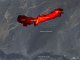 Infrared view of the eruption as seen from space