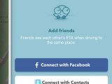 Waze 4.0 on iPhone Facebook integration