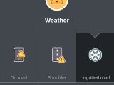 Winter weather reports in Waze