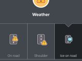 Winter weather reports in Waze