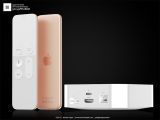 White Apple TV 4 and Siri Remotes