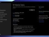 Protection History in Windows Defender