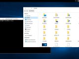 Windows 10 theme with file manager