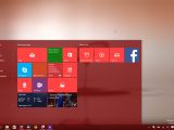 Windows 10 build 10162 Start menu