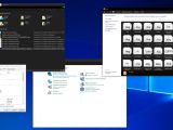 File Explorer with a dark theme in Windows 10